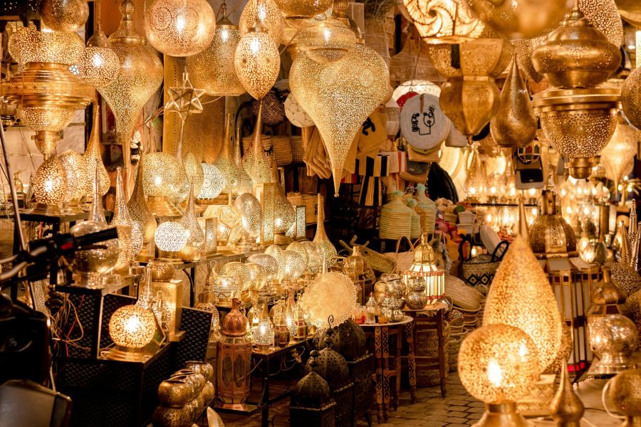 The lamp's souks of Marrakech